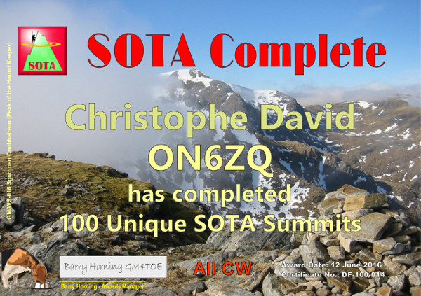ON6ZQ SOTA Complete