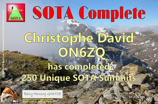 ON6ZQ SOTA Complete