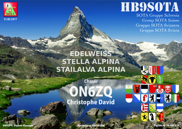 ON6ZQ HB9SOTA Edelweiss