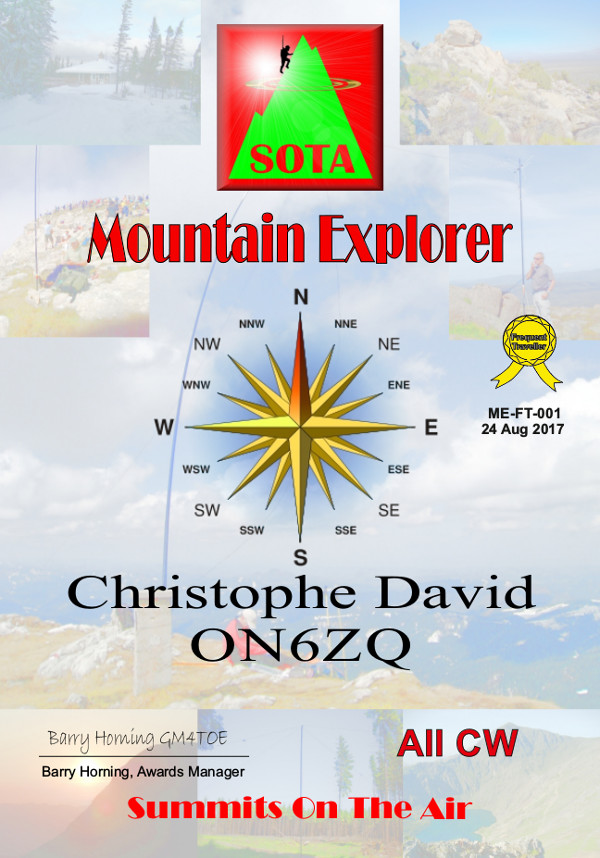 ON6ZQ SOTA Mountain Exlorer
