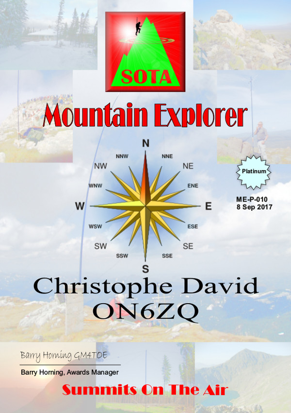 ON6ZQ SOTA Mountain Exlorer
