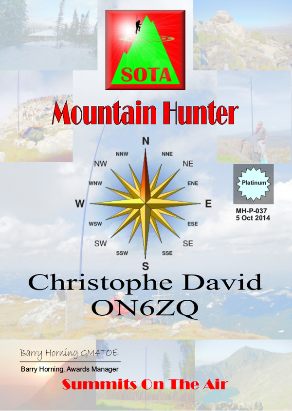 ON6ZQ SOTA Mountain Hunter
